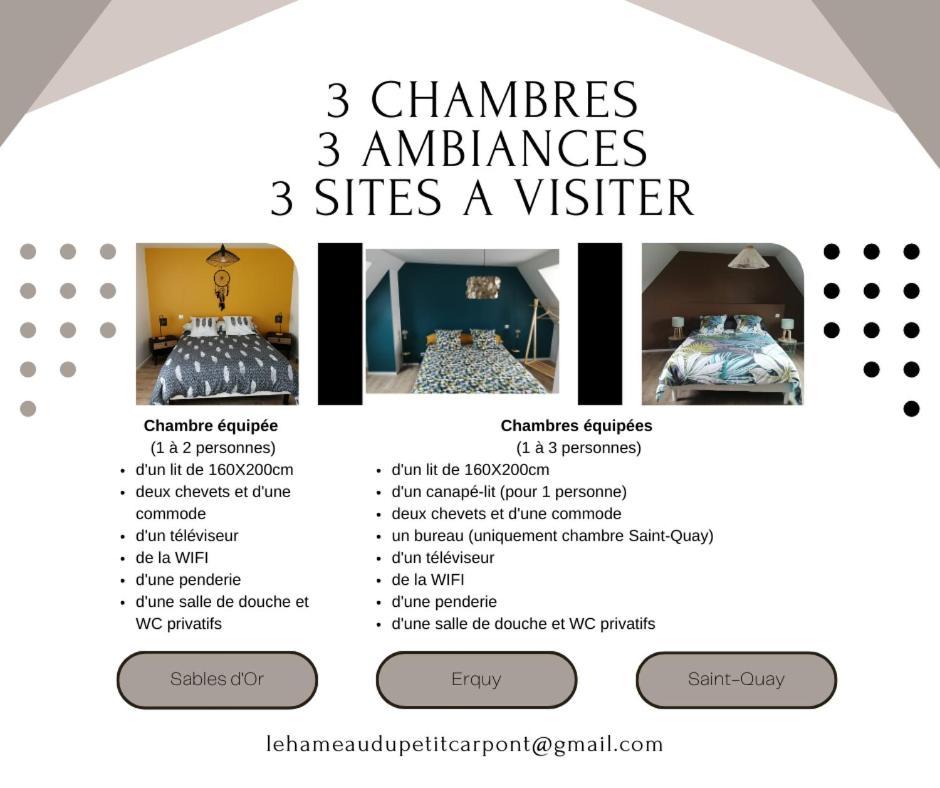 Bed and Breakfast Le Hameau du Petit Carpont Parc des Expositions à Ploufragan Extérieur photo